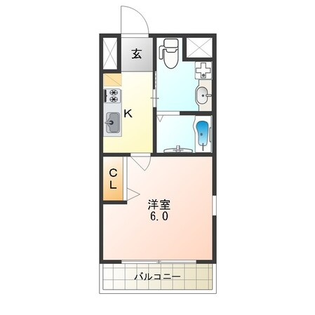 今川駅 徒歩6分 2階の物件間取画像